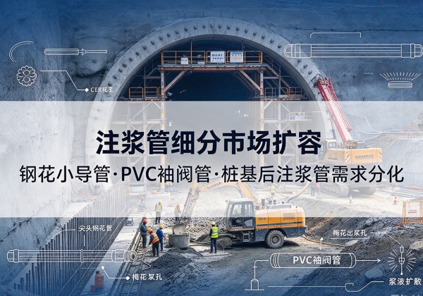 长沙注浆管细分市场扩容，隧道钢花小导管、PVC 袖阀管、桩基后注浆管需求分化
